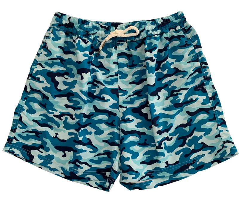 MENS BOARDIES  - BLUE CAMO