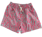 MENS BOARDIES - PINK & BLUE ZEBRA