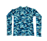 BOYS RASHIE - BLUE CAMO