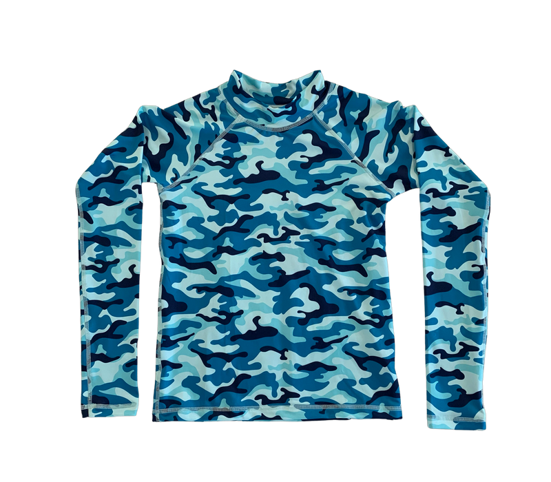 BOYS RASHIE - BLUE CAMO