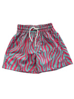 BOYS BOARDIES - PINK & BLUE ZEBRA