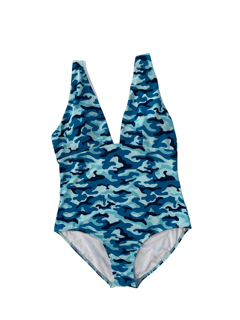 WOMENS ONE PIECE - BLUE CAMO