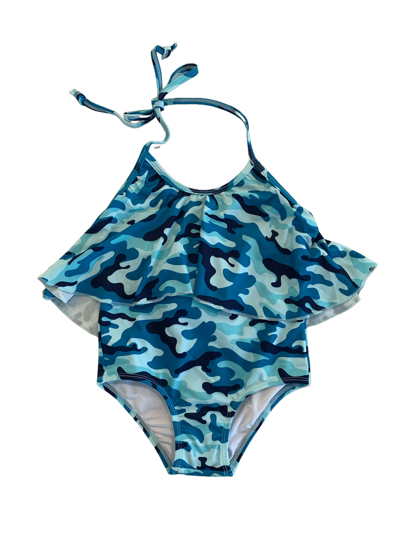 GIRLS SWING FULL PIECE - BLUE CAMO