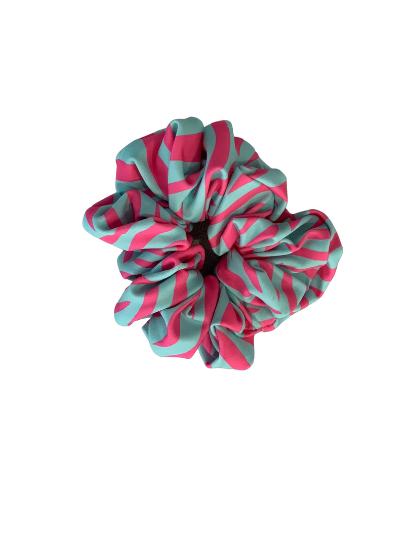 SCRUNCHIE - PINK & BLUE ZEBRA