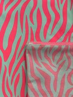 POUCH - PINK & BLUE ZEBRA