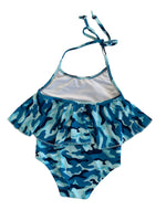 GIRLS SWING FULL PIECE - BLUE CAMO