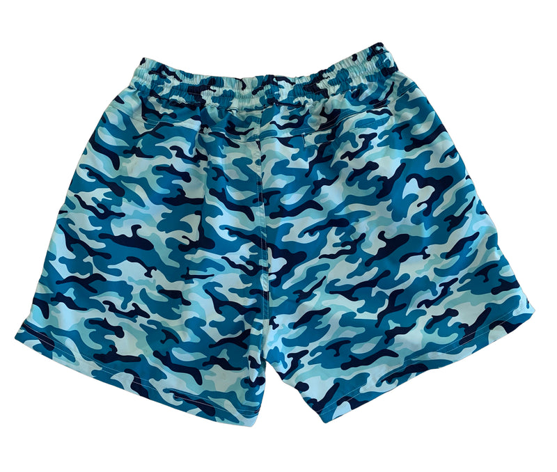 MENS BOARDIES  - BLUE CAMO