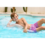 BOYS BOARDIES - PINK & BLUE ZEBRA